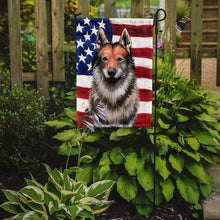 Load image into Gallery viewer, Czechoslovakian Wolfdog American Flag Garden Flag - Outdoor Decorative Yard Flag CK6499GF