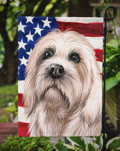 Load image into Gallery viewer, Dandie Dinmont Terrier American Flag Garden Flag - Outdoor Decorative Yard Flag CK6501GF