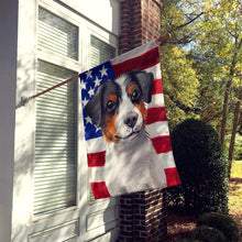 Load image into Gallery viewer, Danish-Swedish Farmdog American Flag Flag Canvas House Size CK6502CHF