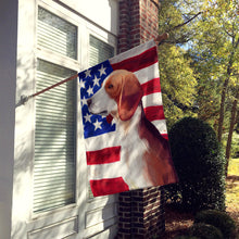 Load image into Gallery viewer, Deutsche Bracke Dog American Flag Flag Canvas House Size CK6503CHF