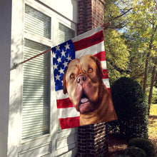 Load image into Gallery viewer, Dogue de Bordeaux Dog American Flag Flag Canvas House Size CK6505CHF