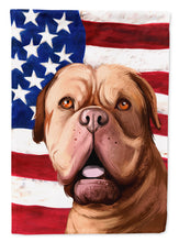 Load image into Gallery viewer, Dogue de Bordeaux Dog American Flag Flag Canvas House Size CK6505CHF