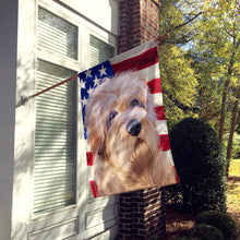 Load image into Gallery viewer, Dutch Smoushond Dog American Flag Flag Canvas House Size CK6508CHF