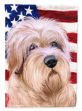 Load image into Gallery viewer, Dutch Smoushond Dog American Flag Flag Canvas House Size CK6508CHF