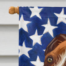 Load image into Gallery viewer, English Foxhound Dog American Flag Flag Canvas House Size CK6512CHF