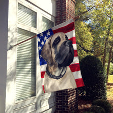 Load image into Gallery viewer, English Mastiff Dog American Flag Flag Canvas House Size CK6513CHF