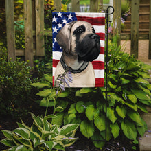 Load image into Gallery viewer, English Mastiff Dog American Flag Garden Flag - Outdoor Decorative Yard Flag CK6513GF