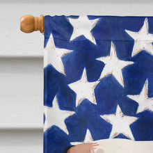 Load image into Gallery viewer, English Setter Dog American Flag Flag Canvas House Size CK6514CHF