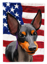Load image into Gallery viewer, English Toy Terrier American Flag Garden Flag - Outdoor Decorative Yard Flag CK6515GF