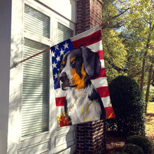 Load image into Gallery viewer, Entlebucher Mountain Dog American Flag Flag Canvas House Size CK6516CHF