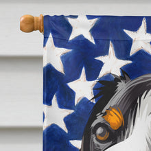 Load image into Gallery viewer, Entlebucher Mountain Dog American Flag Flag Canvas House Size CK6516CHF