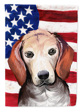 Load image into Gallery viewer, Estonian Hound Dog American Flag Garden Flag - Outdoor Decorative Yard Flag CK6517GF