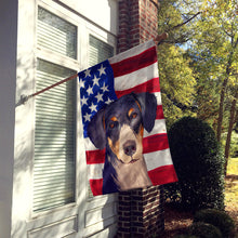 Load image into Gallery viewer, Eurohound Dog American Flag Flag Canvas House Size CK6520CHF