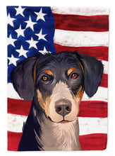 Load image into Gallery viewer, Eurohound Dog American Flag Flag Canvas House Size CK6520CHF