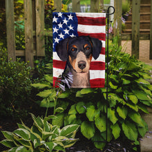 Load image into Gallery viewer, Eurohound Dog American Flag Garden Flag - Outdoor Decorative Yard Flag CK6520GF