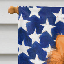 Load image into Gallery viewer, Finnish Lapphund Dog American Flag Flag Canvas House Size CK6524CHF