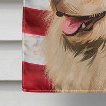 Load image into Gallery viewer, Finnish Lapphund Dog American Flag Flag Canvas House Size CK6524CHF