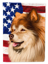 Load image into Gallery viewer, Finnish Lapphund Dog American Flag Flag Canvas House Size CK6524CHF