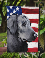 Load image into Gallery viewer, Flat-Coated Retriever American Flag Garden Flag - Outdoor Decorative Yard Flag CK6526GF