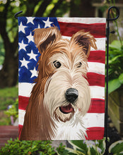 Load image into Gallery viewer, Fox Terrier Wire Dog American Flag Garden Flag - Outdoor Decorative Yard Flag CK6527GF
