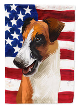 Load image into Gallery viewer, Fox Terrier Smooth Dog American Flag Flag Canvas House Size CK6528CHF