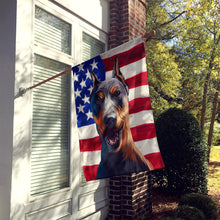 Load image into Gallery viewer, German Pinscher Dog American Flag Flag Canvas House Size CK6534CHF