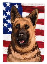 Load image into Gallery viewer, German Shepherd Dog American Flag Garden Flag - Outdoor Decorative Yard Flag CK6536GF
