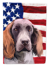 Load image into Gallery viewer, German Spaniel Dog American Flag Flag Canvas House Size CK6537CHF