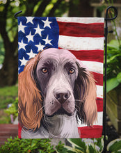 Load image into Gallery viewer, German Spaniel Dog American Flag Garden Flag - Outdoor Decorative Yard Flag CK6537GF