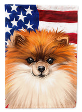 Load image into Gallery viewer, German Spitz Dog American Flag Flag Canvas House Size CK6538CHF