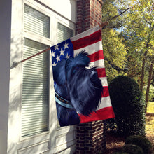 Load image into Gallery viewer, Giant Schnauzer Dog American Flag Flag Canvas House Size CK6540CHF