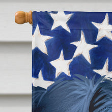 Load image into Gallery viewer, Giant Schnauzer Dog American Flag Flag Canvas House Size CK6540CHF