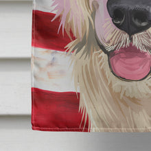 Load image into Gallery viewer, Golden Retriever Dog American Flag Flag Canvas House Size CK6542CHF