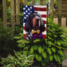 Load image into Gallery viewer, Gordon Setter Dog American Flag Garden Flag - Outdoor Decorative Yard Flag CK6543GF