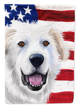 Load image into Gallery viewer, Great Pyrenees Dog American Flag Flag Canvas House Size CK6547CHF