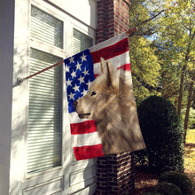 Load image into Gallery viewer, Greenland Dog American Flag Flag Canvas House Size CK6550CHF
