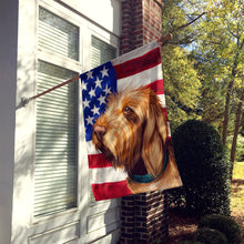 Load image into Gallery viewer, Griffon Fauve de Bretagne American Flag Flag Canvas House Size CK6553CHF