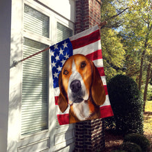 Load image into Gallery viewer, Hamiltonstovare Dog American Flag Flag Canvas House Size CK6556CHF