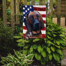 Load image into Gallery viewer, Hanover Hound Dog American Flag Garden Flag - Outdoor Decorative Yard Flag CK6557GF