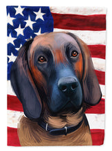 Load image into Gallery viewer, Hanover Hound Dog American Flag Garden Flag - Outdoor Decorative Yard Flag CK6557GF