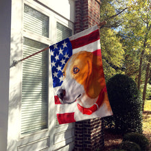 Load image into Gallery viewer, Harrier Dog American Flag Flag Canvas House Size CK6558CHF