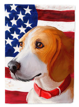 Load image into Gallery viewer, Harrier Dog American Flag Garden Flag - Outdoor Decorative Yard Flag CK6558GF