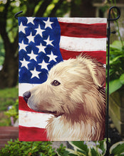 Load image into Gallery viewer, Himalayan Sheepdog Dog American Flag Garden Flag - Outdoor Decorative Yard Flag CK6559GF