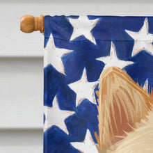 Load image into Gallery viewer, Hokkaido Dog American Flag Flag Canvas House Size CK6560CHF