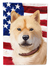 Load image into Gallery viewer, Hokkaido Dog American Flag Garden Flag - Outdoor Decorative Yard Flag CK6560GF