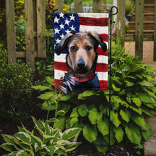 Load image into Gallery viewer, Huntaway Dog American Flag Garden Flag - Outdoor Decorative Yard Flag CK6562GF