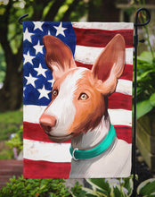Load image into Gallery viewer, Ibizan Hound Dog American Flag Garden Flag - Outdoor Decorative Yard Flag CK6565GF