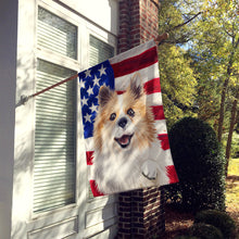 Load image into Gallery viewer, Icelandic Sheepdog Dog American Flag Flag Canvas House Size CK6566CHF