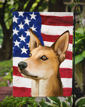 Load image into Gallery viewer, Indian pariah dog American Flag Garden Flag - Outdoor Decorative Yard Flag CK6567GF