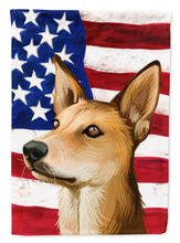 Load image into Gallery viewer, Indian pariah dog American Flag Garden Flag - Outdoor Decorative Yard Flag CK6567GF